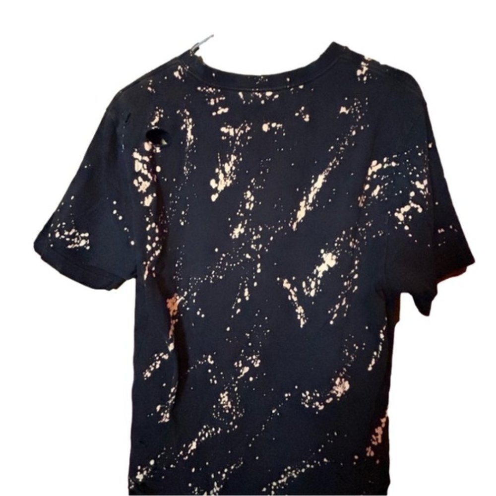 NINTH Hall Factory Distressed Holes and Bleach Tee